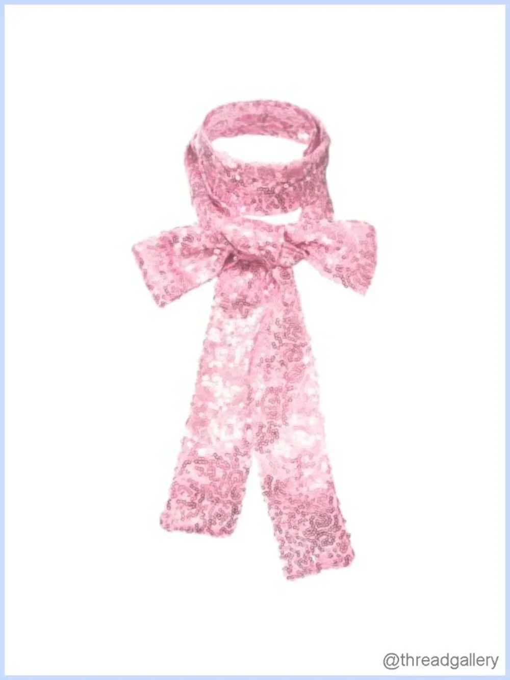 Sequin Sparkle Skinny Scarf Lightweight Neck Scarf for Women Party Glam